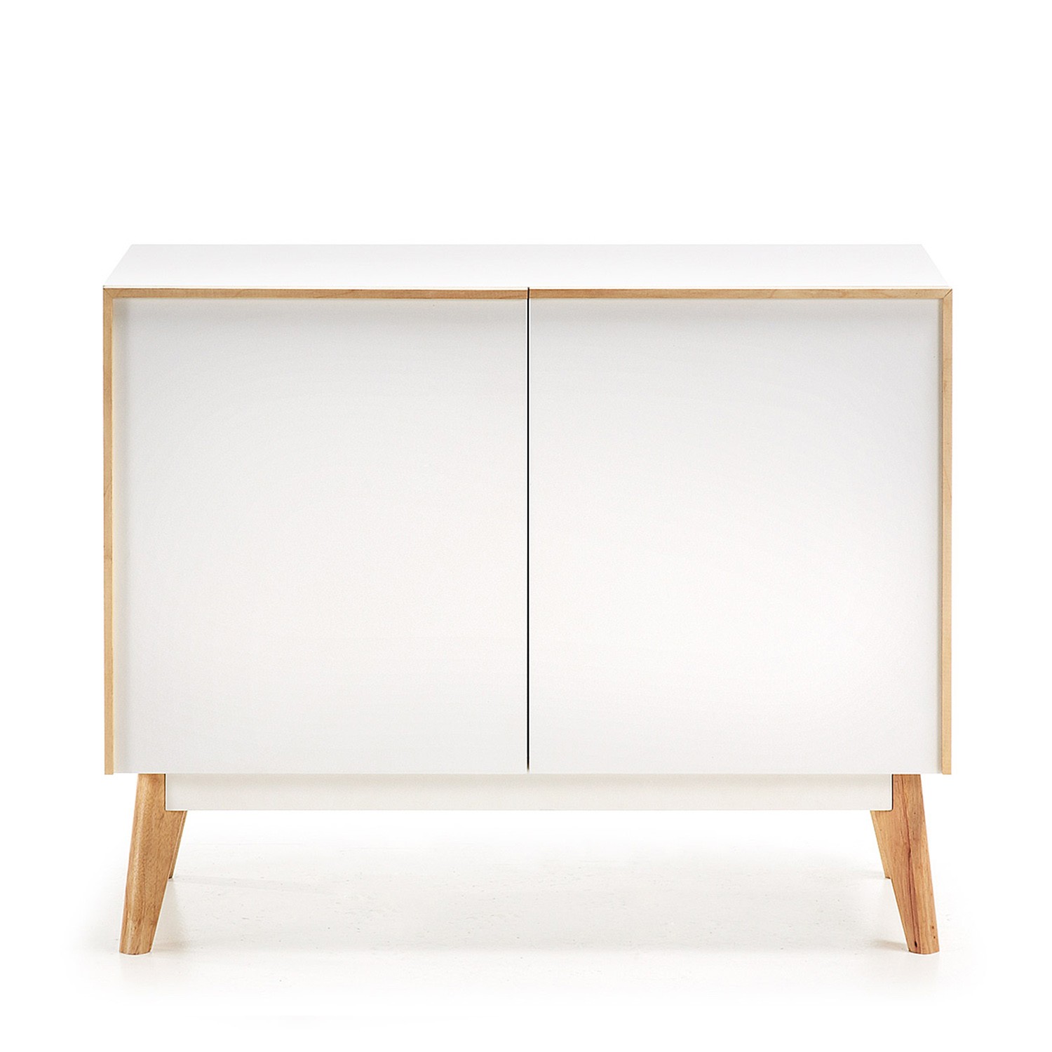 Cómoda aparador MEETY - madera Haya - DM Blanco estilo escandinavo original