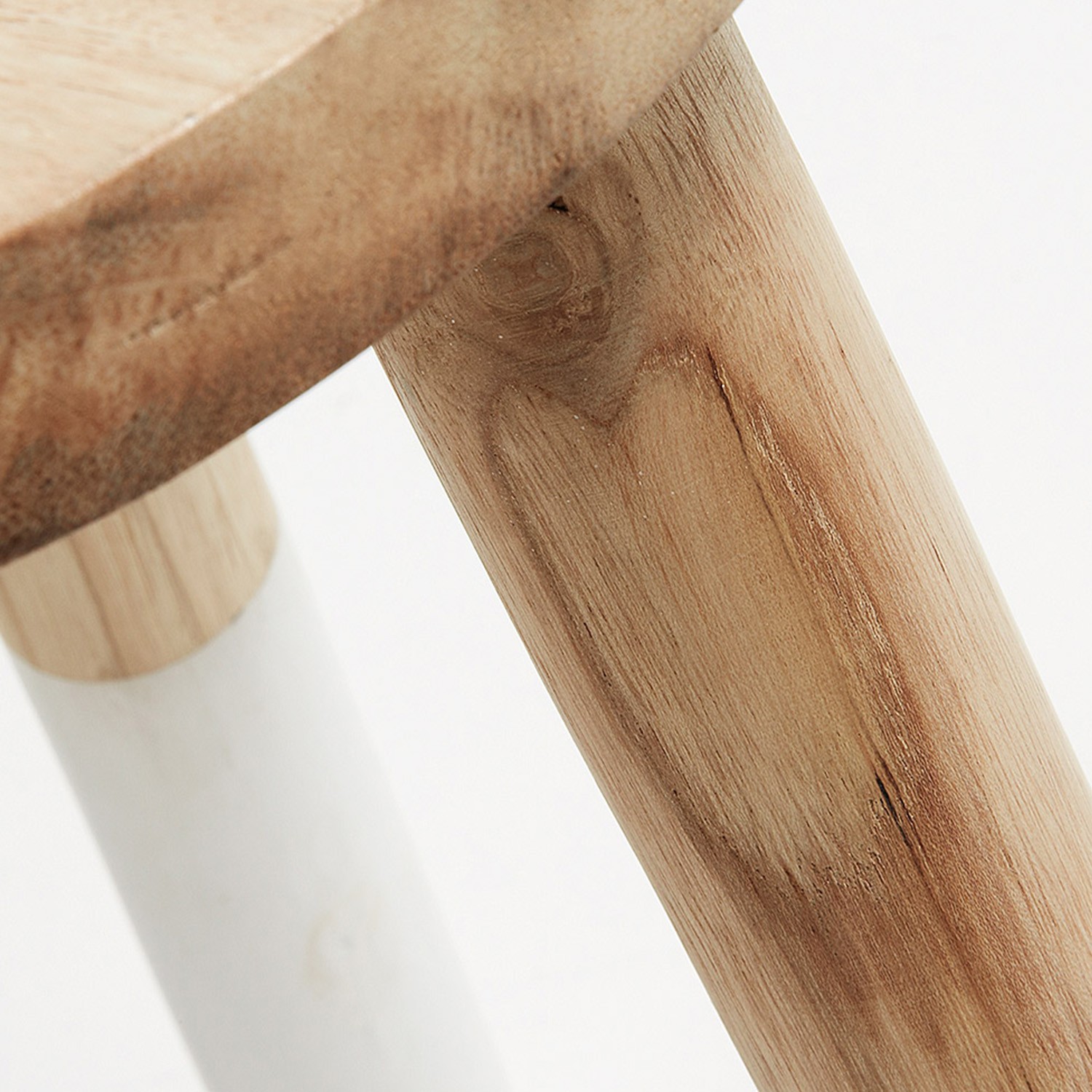 Taburete bajo CROSBY - Madera de Munggur