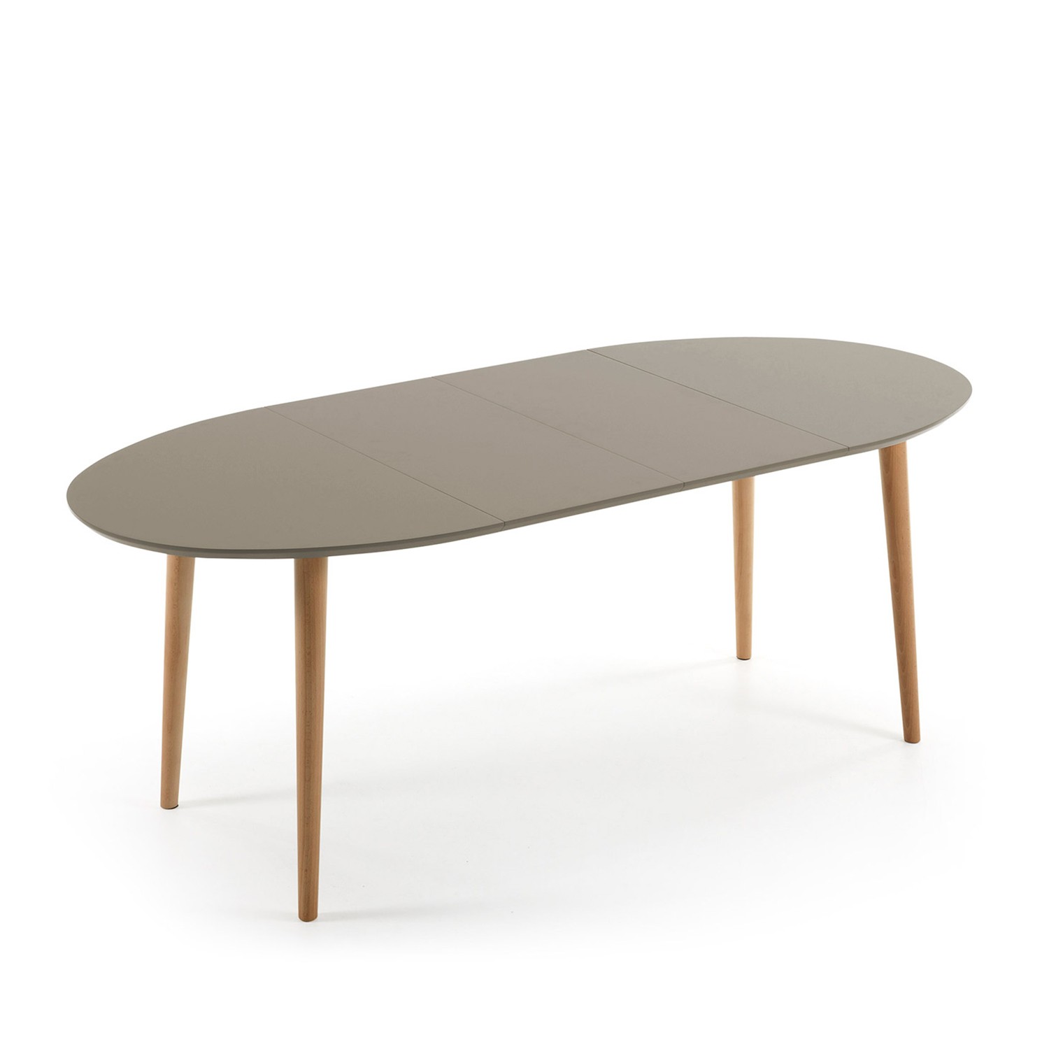 Mesa extensible OVAL OAKLAND 120-200 - madera Haya - DM Marrón