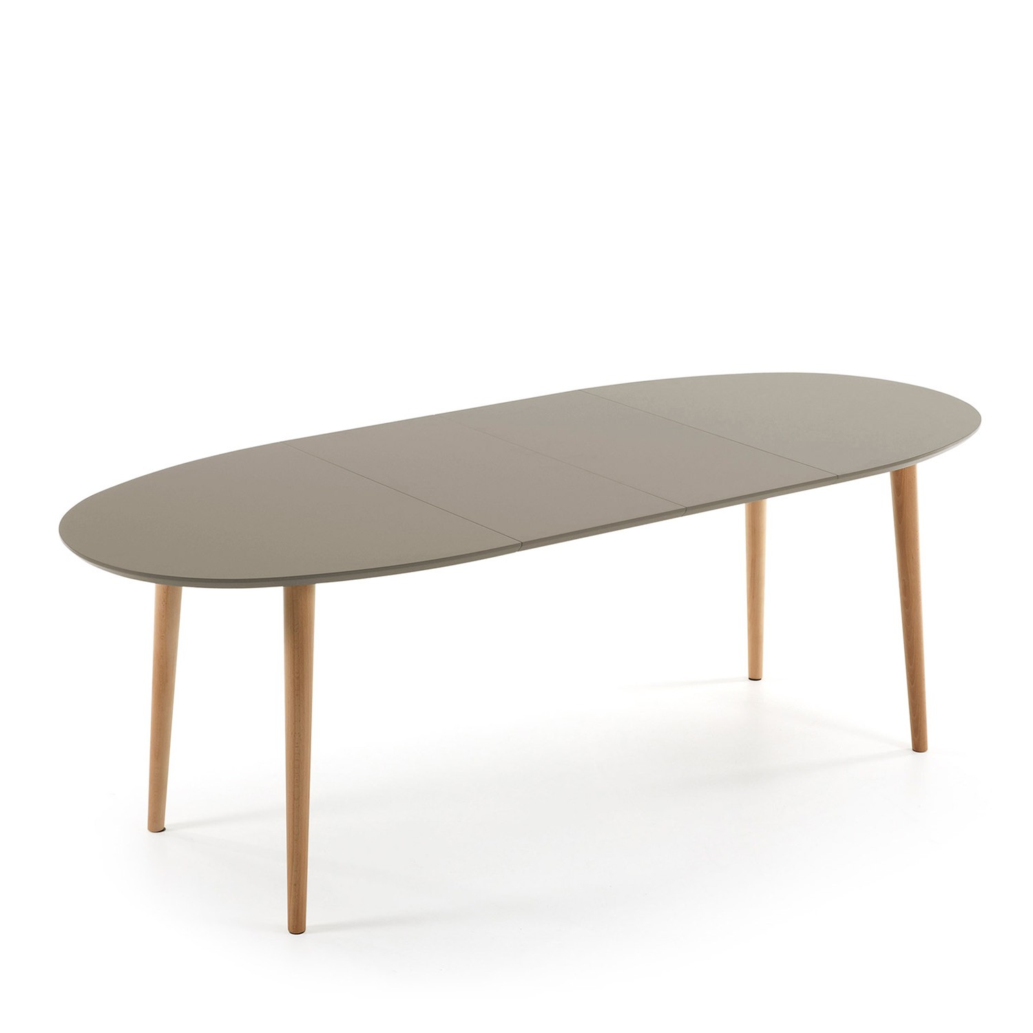 Mesa extensible OVAL OAKLAND 140-220 - madera Haya - DM Marrón